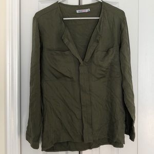 JustFab Double Pocket Utility shirt